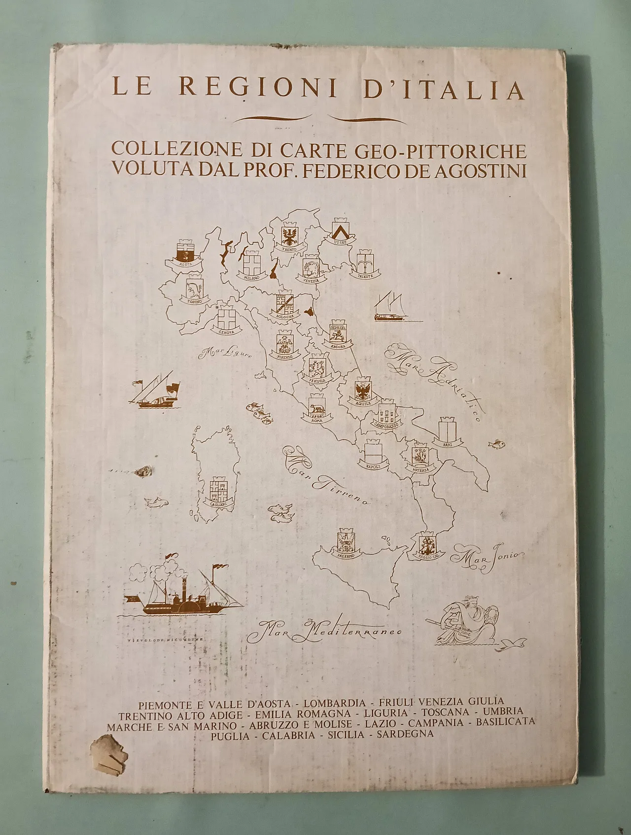 Regions of Italy, maps, 60s 3