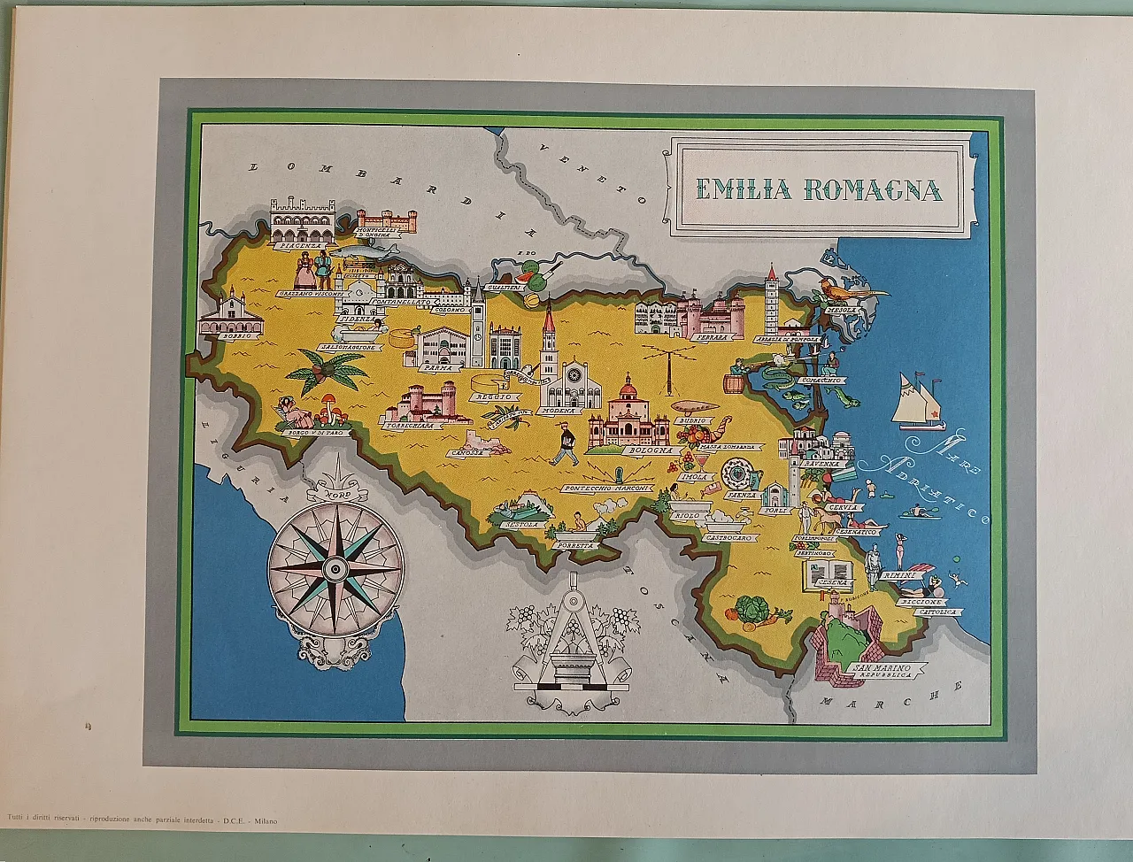 Regions of Italy, maps, 60s 6