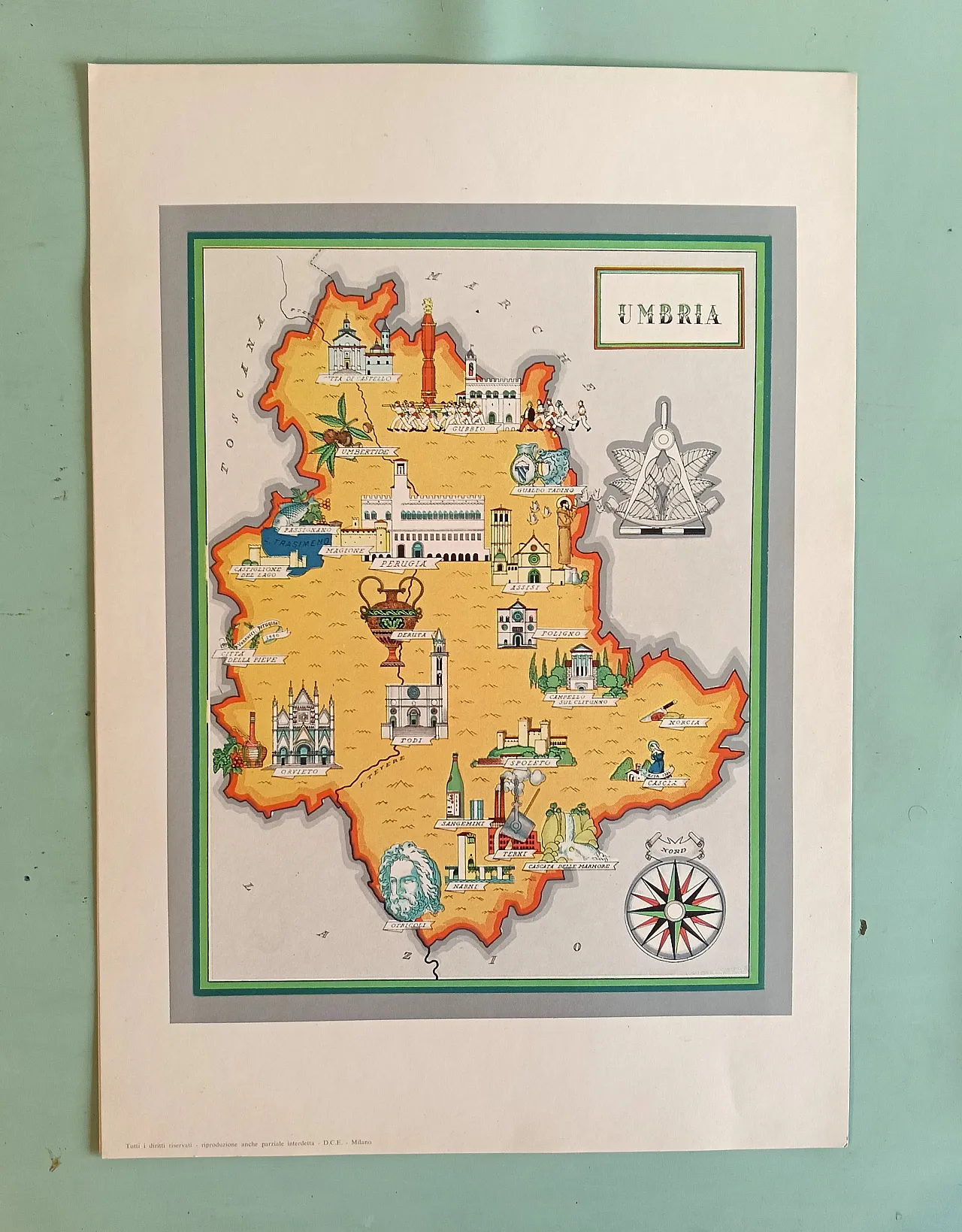 Regions of Italy, maps, 60s 8