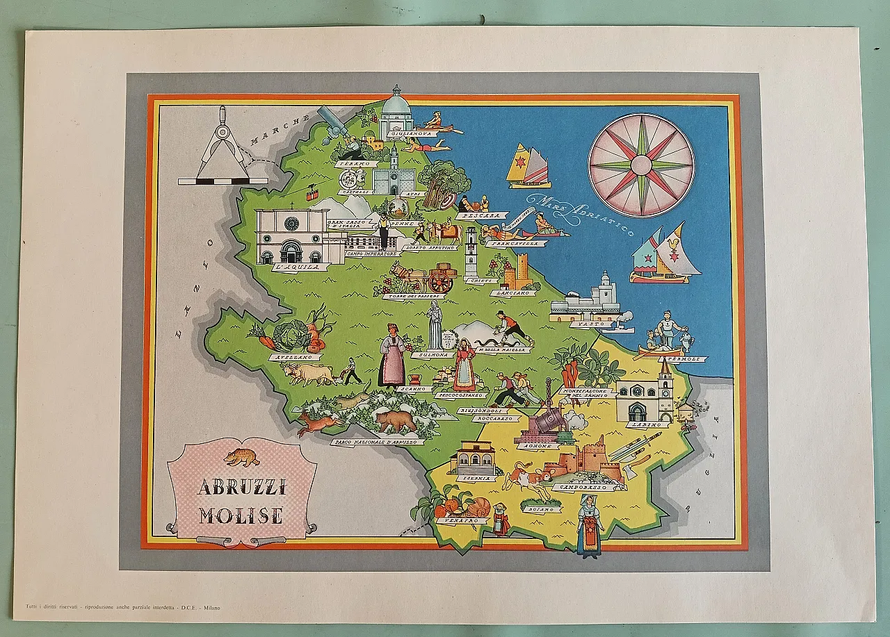 Regions of Italy, maps, 60s 11