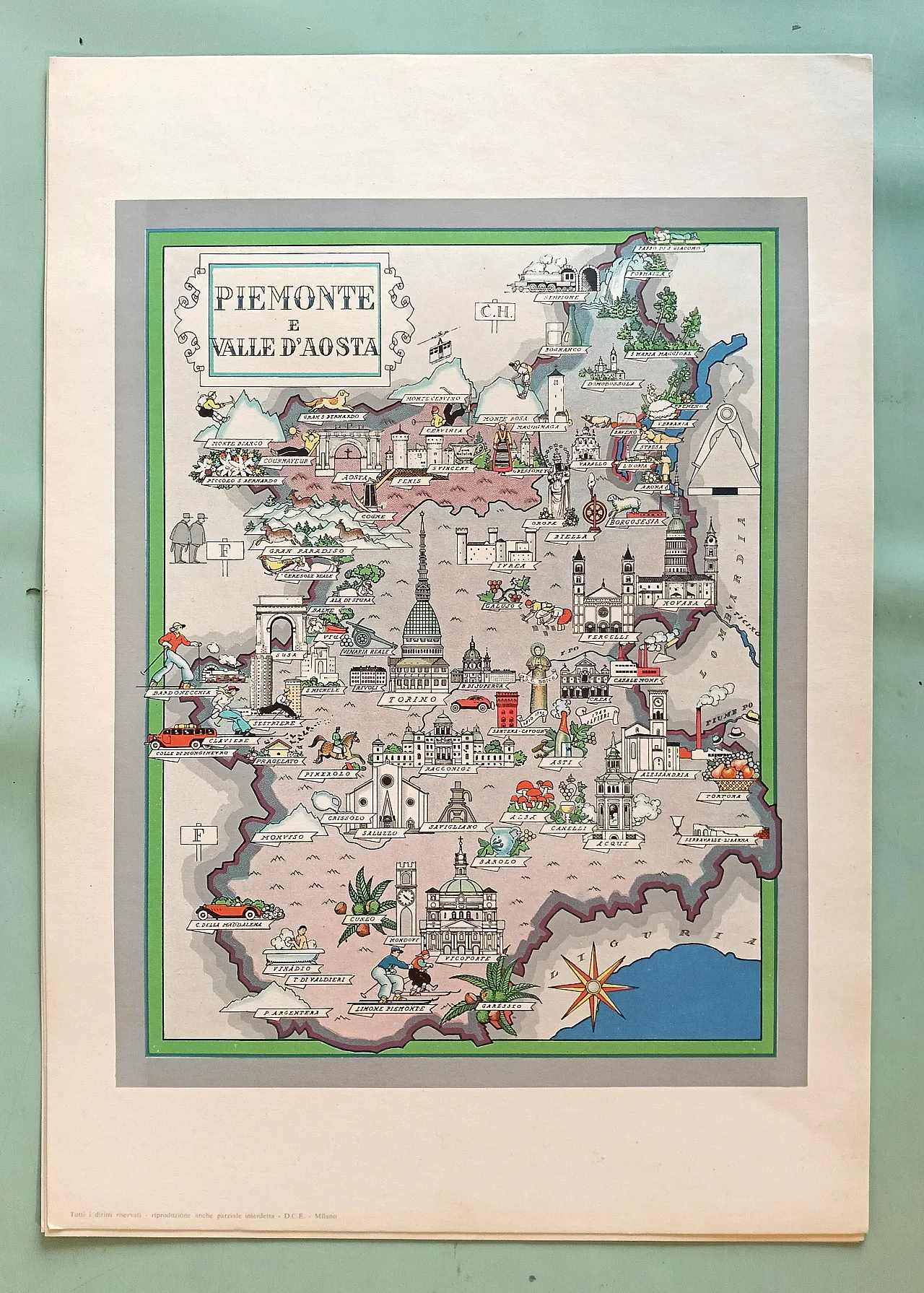 Regions of Italy, maps, 60s 13