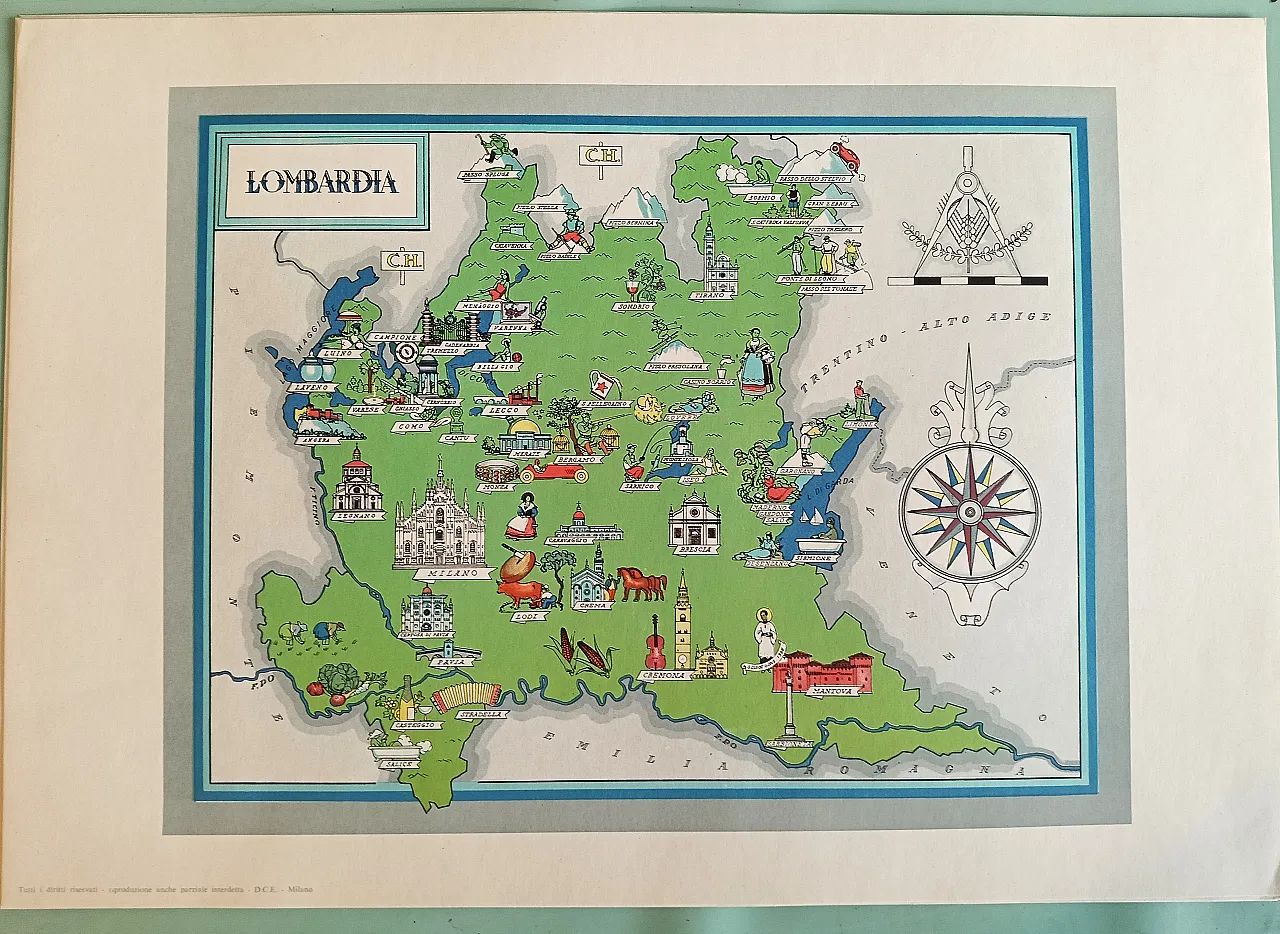 Regions of Italy, maps, 60s 17