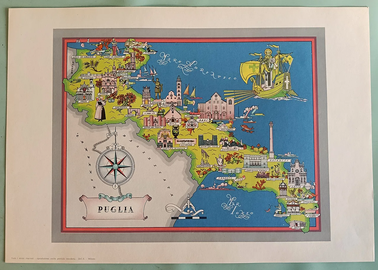 Regions of Italy, maps, 60s 19