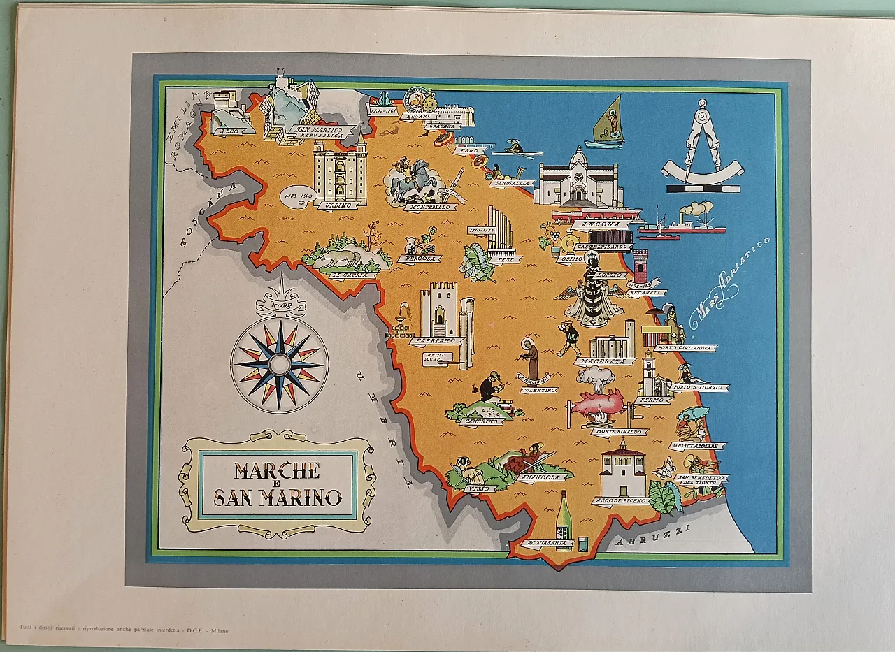 Regions of Italy, maps, 60s 21