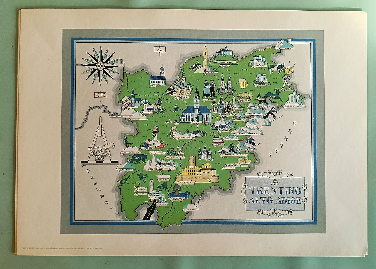 Regions of Italy, maps, 60s 23