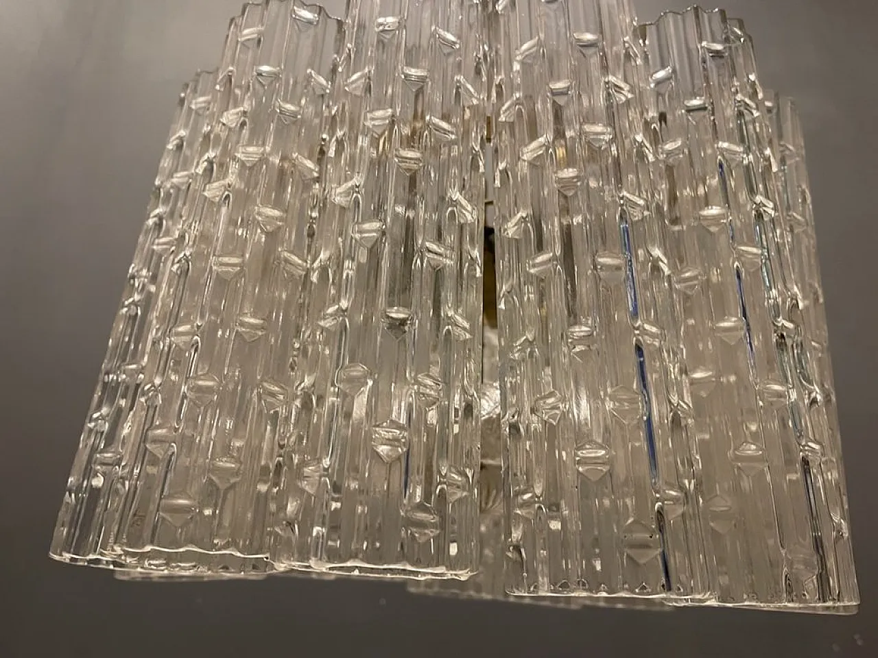 Lampadario Mid-Century in vetro di Murano di Paolo Venini, anni '70 9