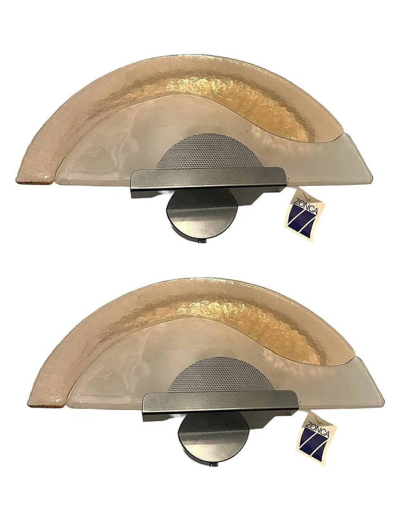 Pair of Pink Murano Glass Sconces from Zonca, 1980s 1