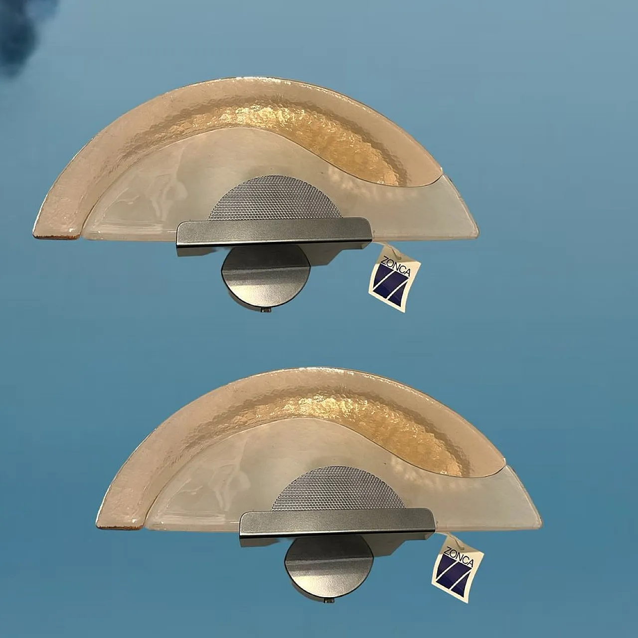 Pair of Pink Murano Glass Sconces from Zonca, 1980s 5