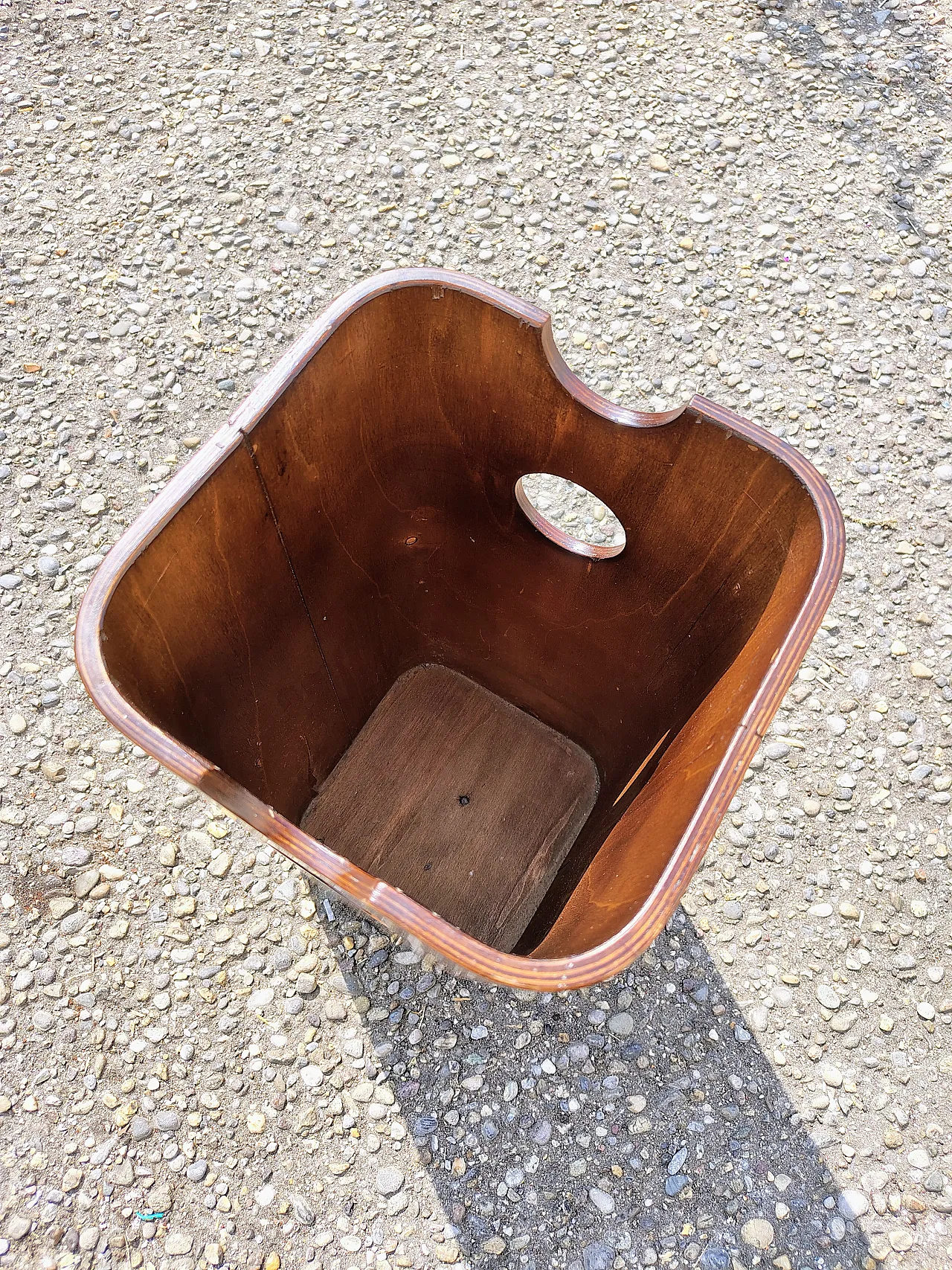 Umbrella stand attributable to Campo e Graffi in teak, 1960s 5