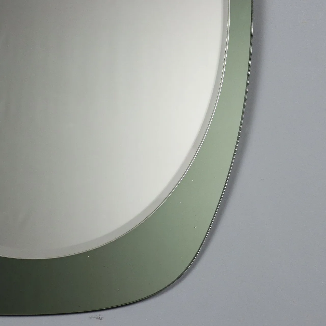 Specchio ovale con cornice in vetro, '900 6