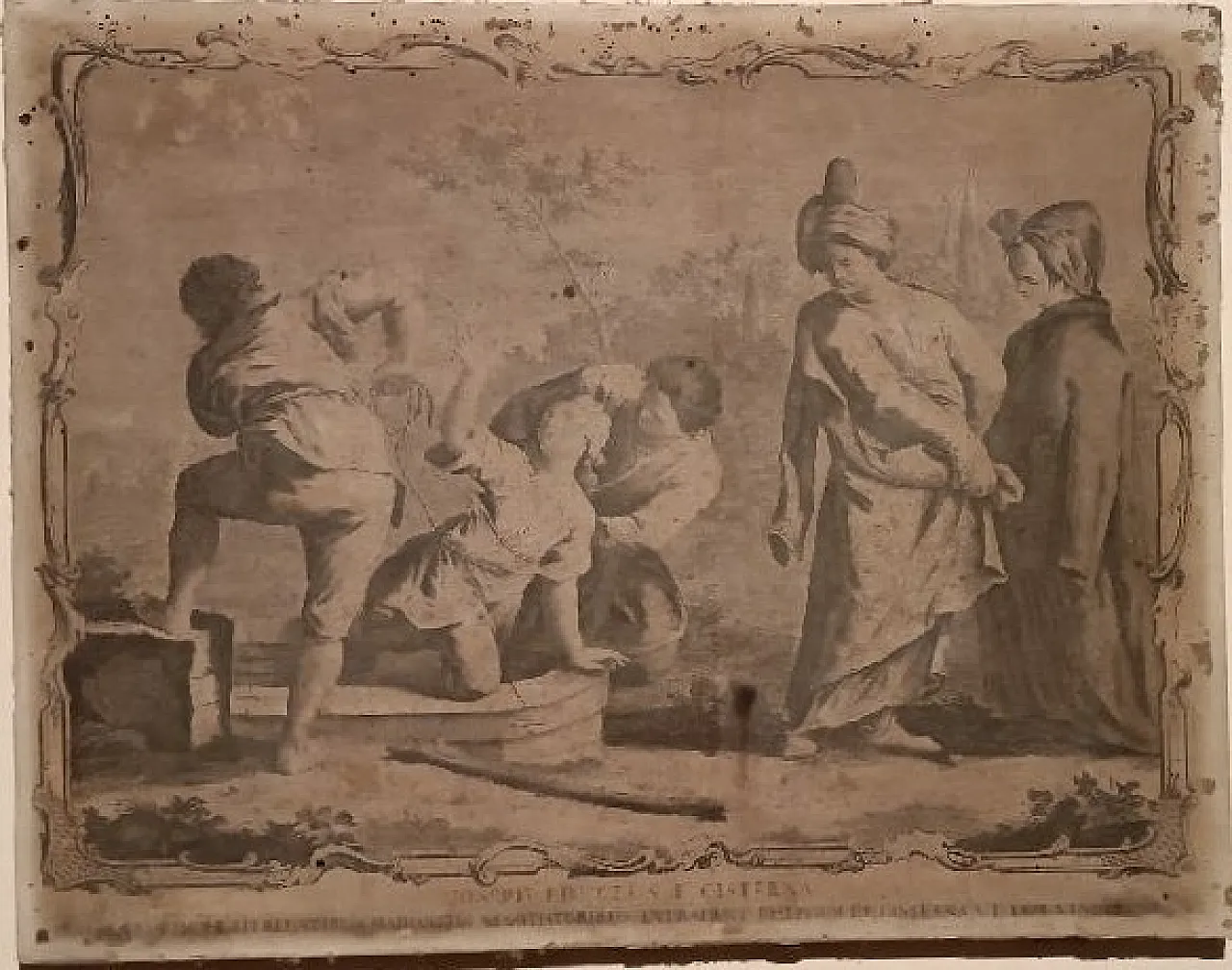 Joseph tirato fuori dal pozzo dai suoi fratelli di G.Volpato, '700 2