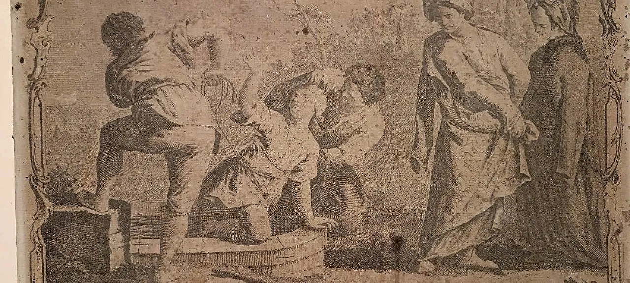 Joseph tirato fuori dal pozzo dai suoi fratelli di G.Volpato, '700 5