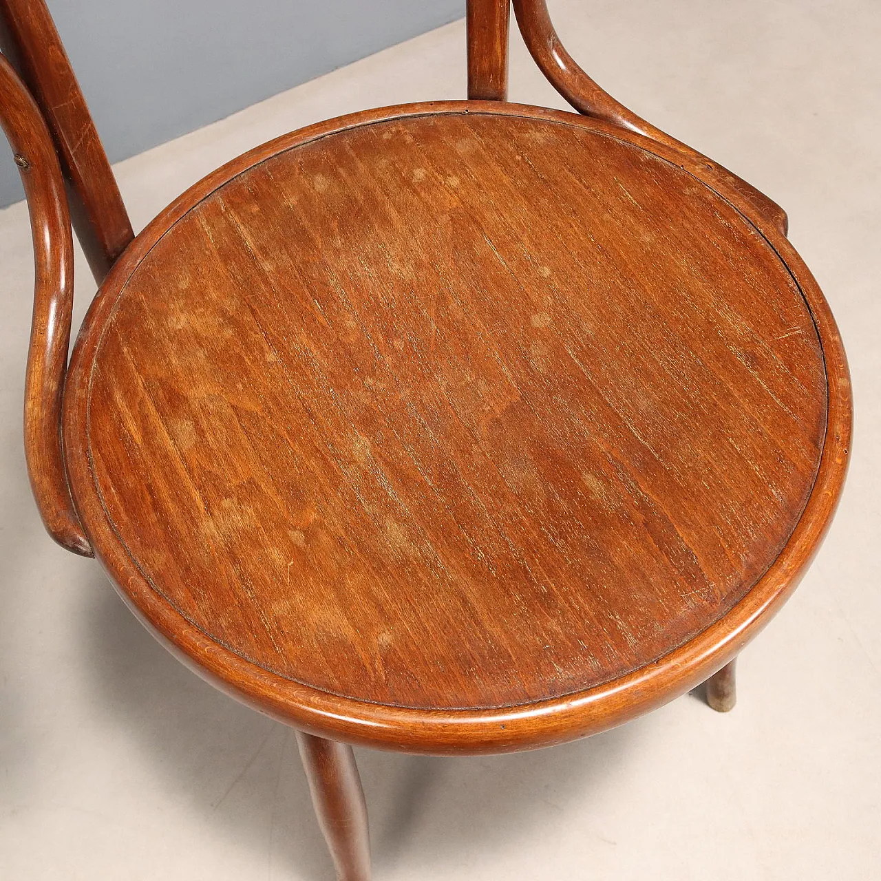 3 Poltrone in faggio tinto noce, primo '800 6