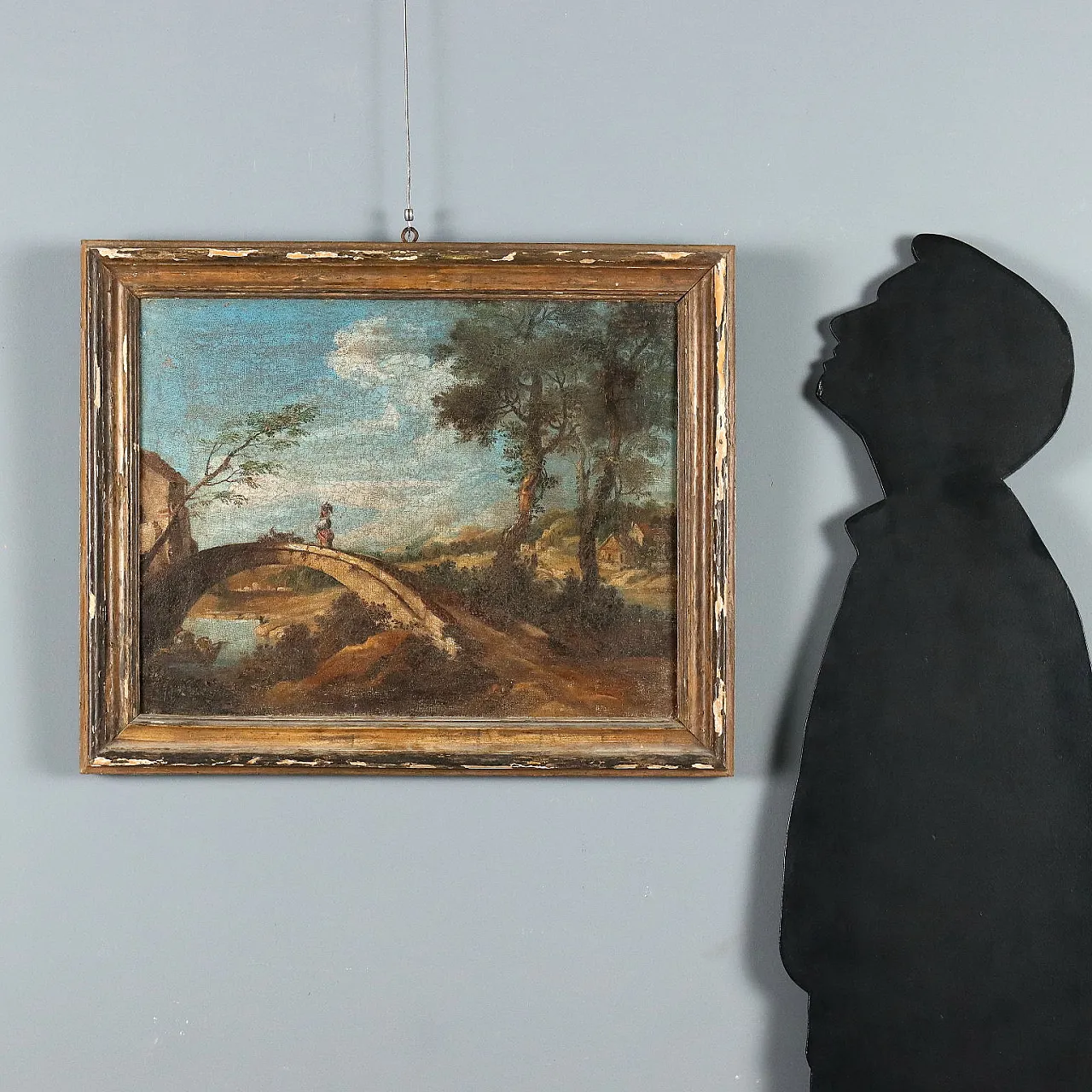 Paesaggio dell'Italia centrale, olio su tela, '700 2