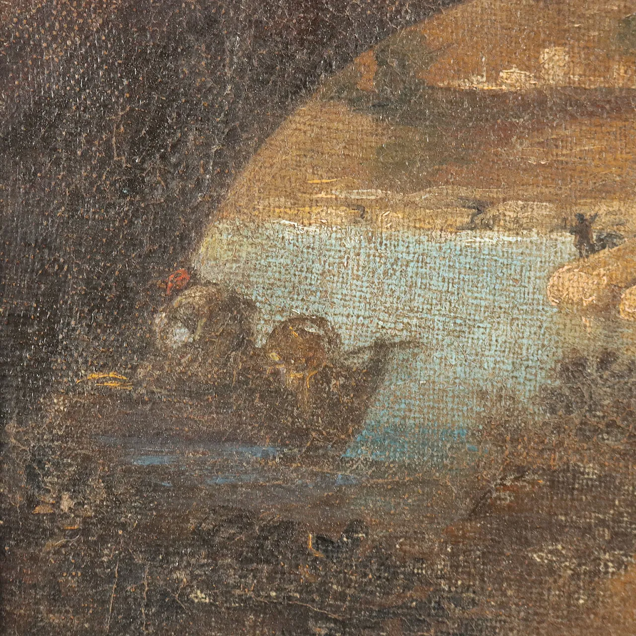 Paesaggio dell'Italia centrale, olio su tela, '700 5