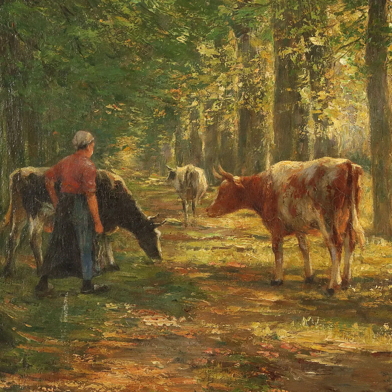 Henri Houben, olio su tela, metà '900 4