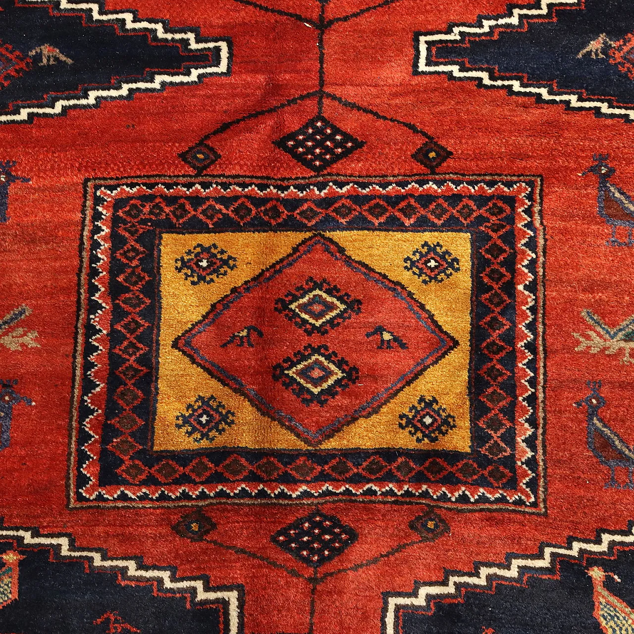 Tappeto Mosul in lana, nodo grosso, realizzato a mano, '900 5