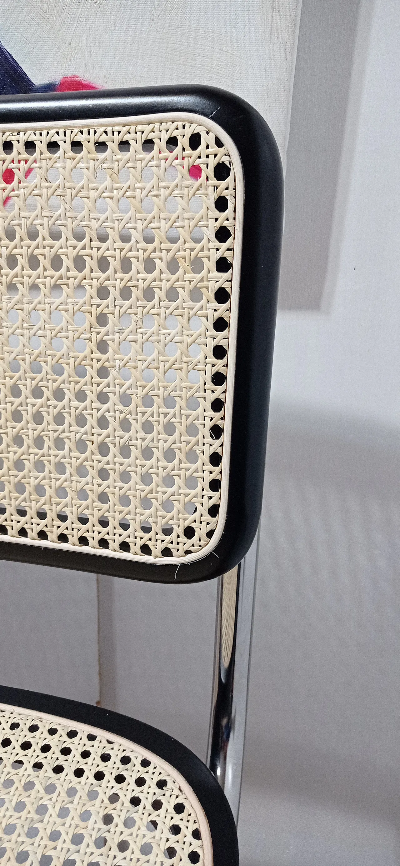 6 Cesca B32 chairs, lacquered in black MDF, 1980s 19