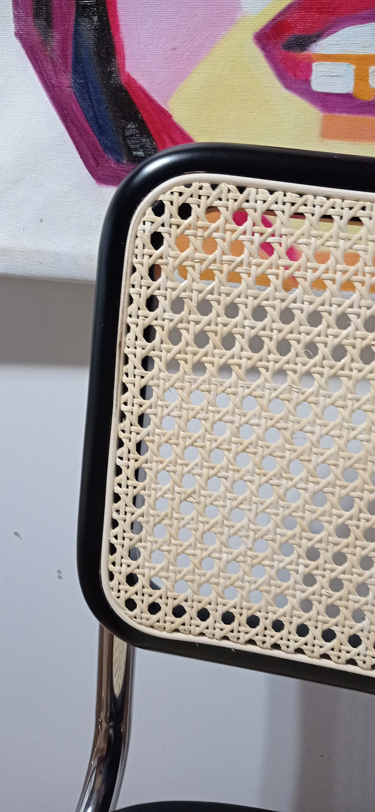 6 Cesca B32 chairs, lacquered in black MDF, 1980s 20