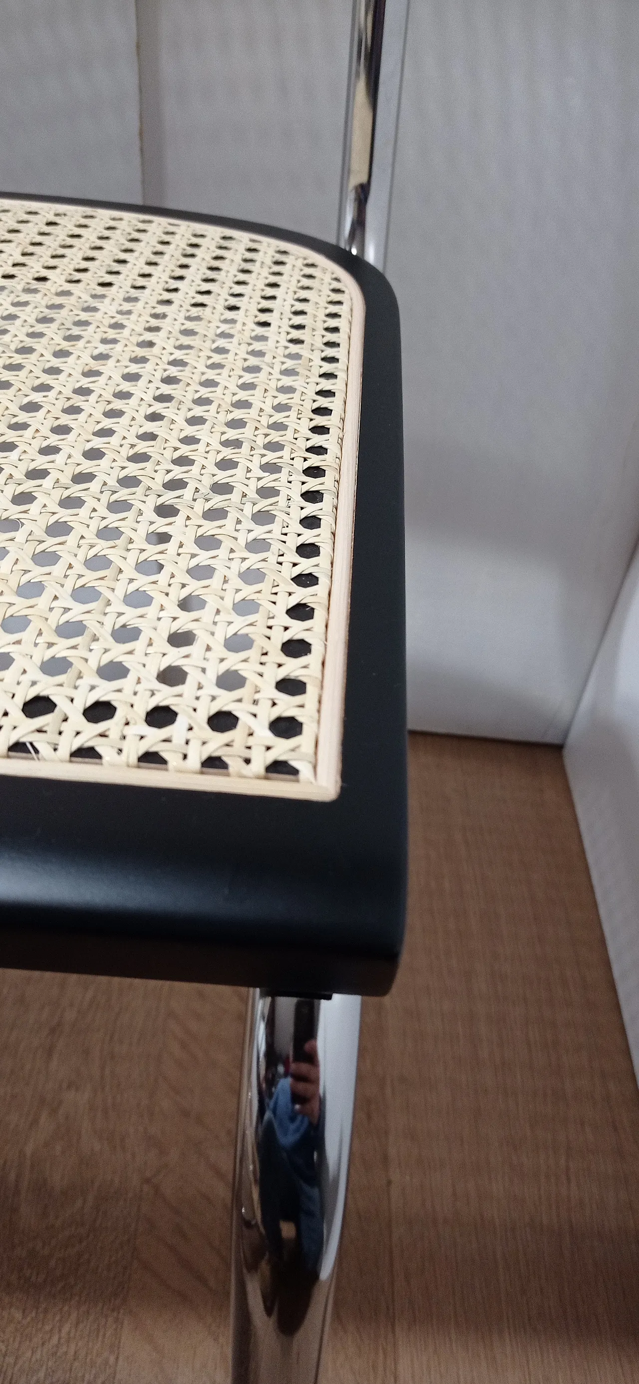 6 Cesca B32 chairs, lacquered in black MDF, 1980s 21