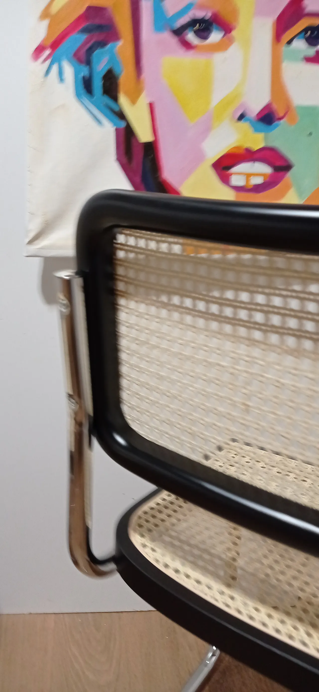 6 Cesca B32 chairs, lacquered in black MDF, 1980s 52