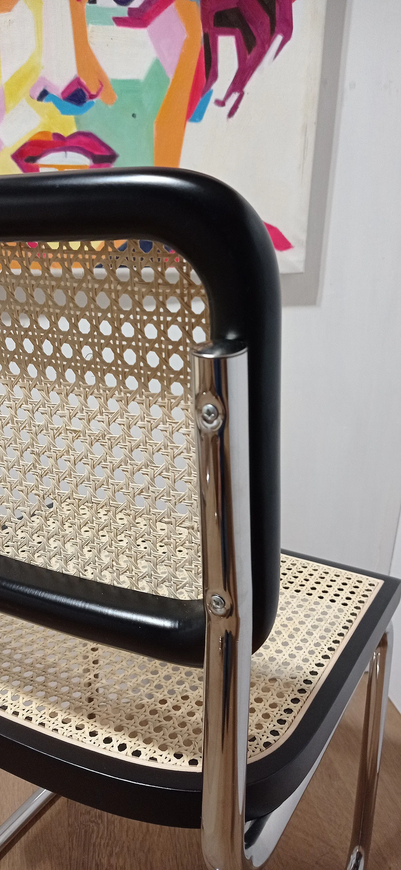 6 Cesca B32 chairs, lacquered in black MDF, 1980s 53