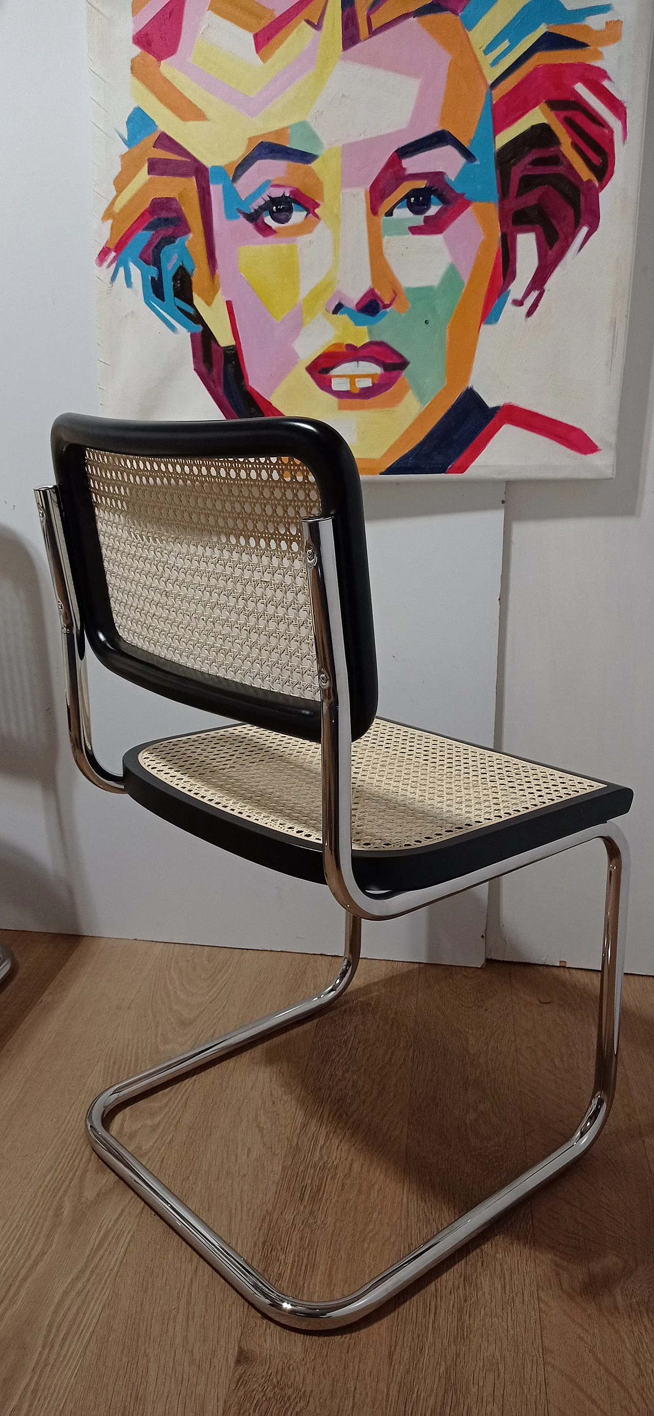6 Cesca B32 chairs, lacquered in black MDF, 1980s 54
