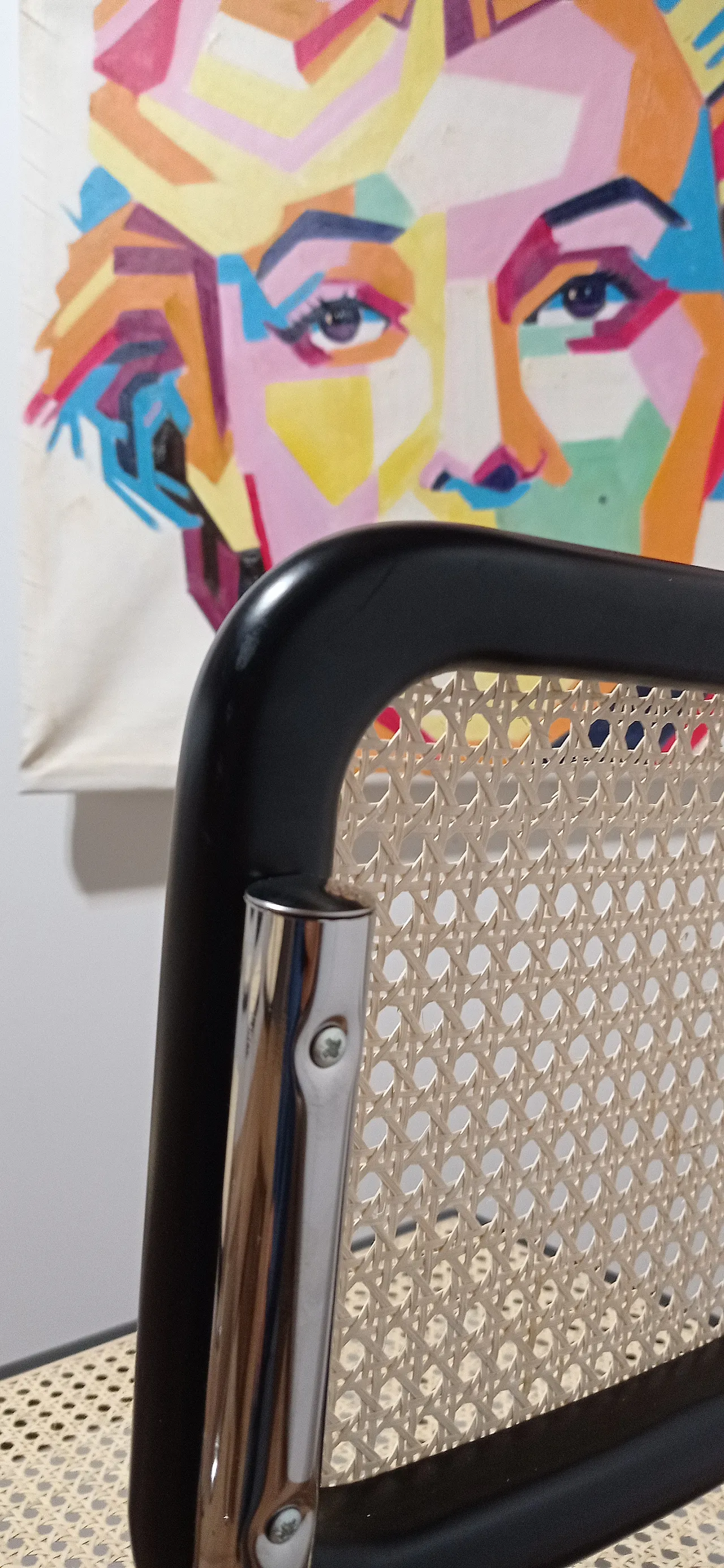 6 Cesca B32 chairs, lacquered in black MDF, 1980s 65