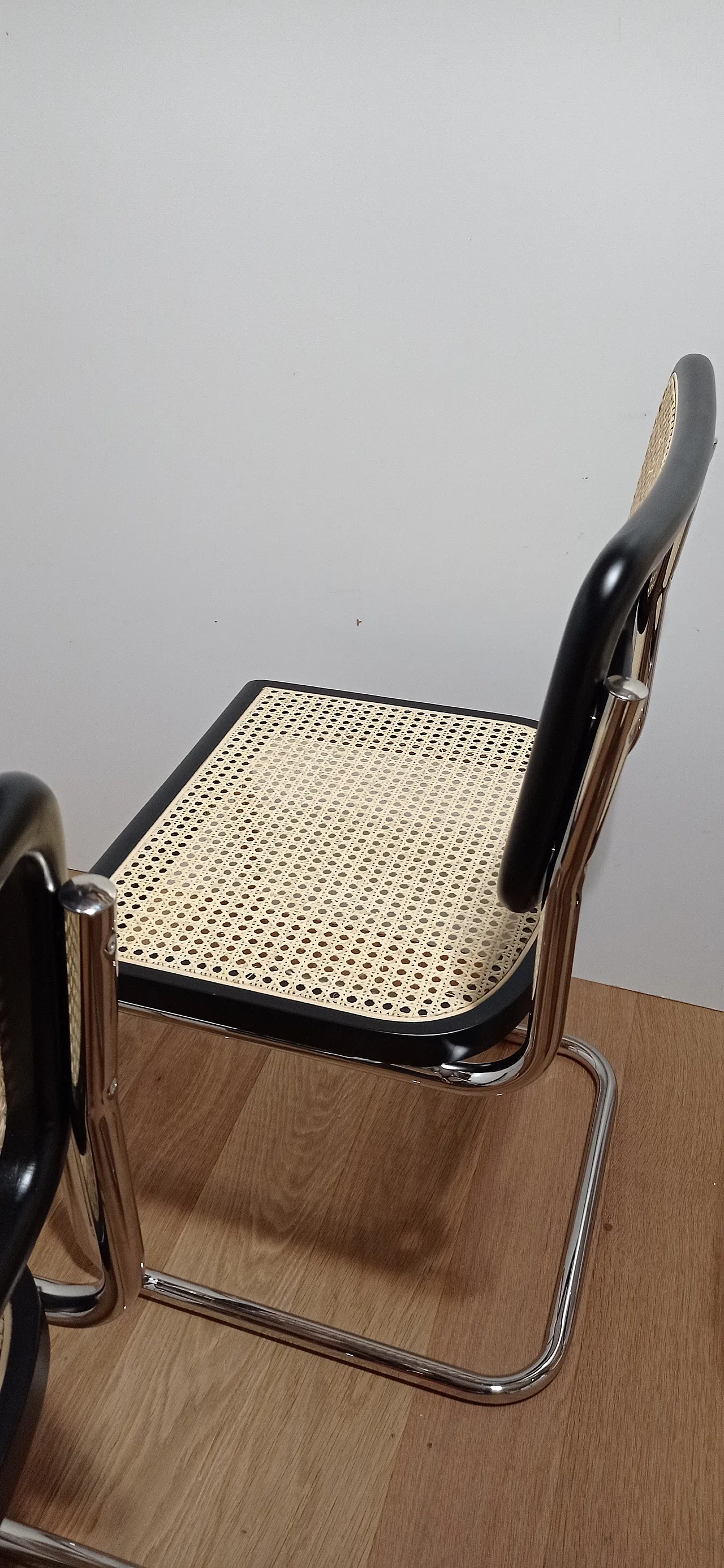 6 Cesca B32 chairs, lacquered in black MDF, 1980s 83