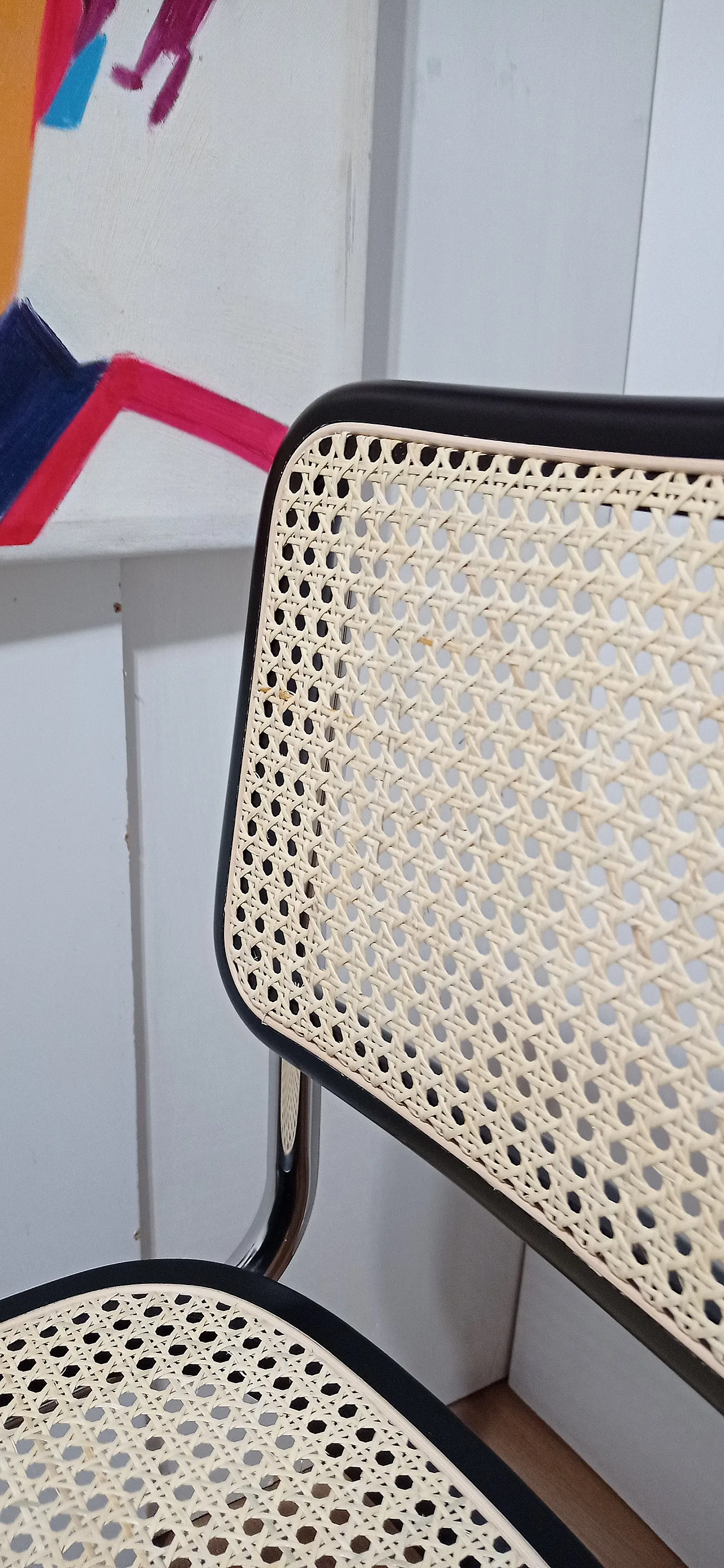 6 Cesca B32 chairs, lacquered in black MDF, 1980s 107