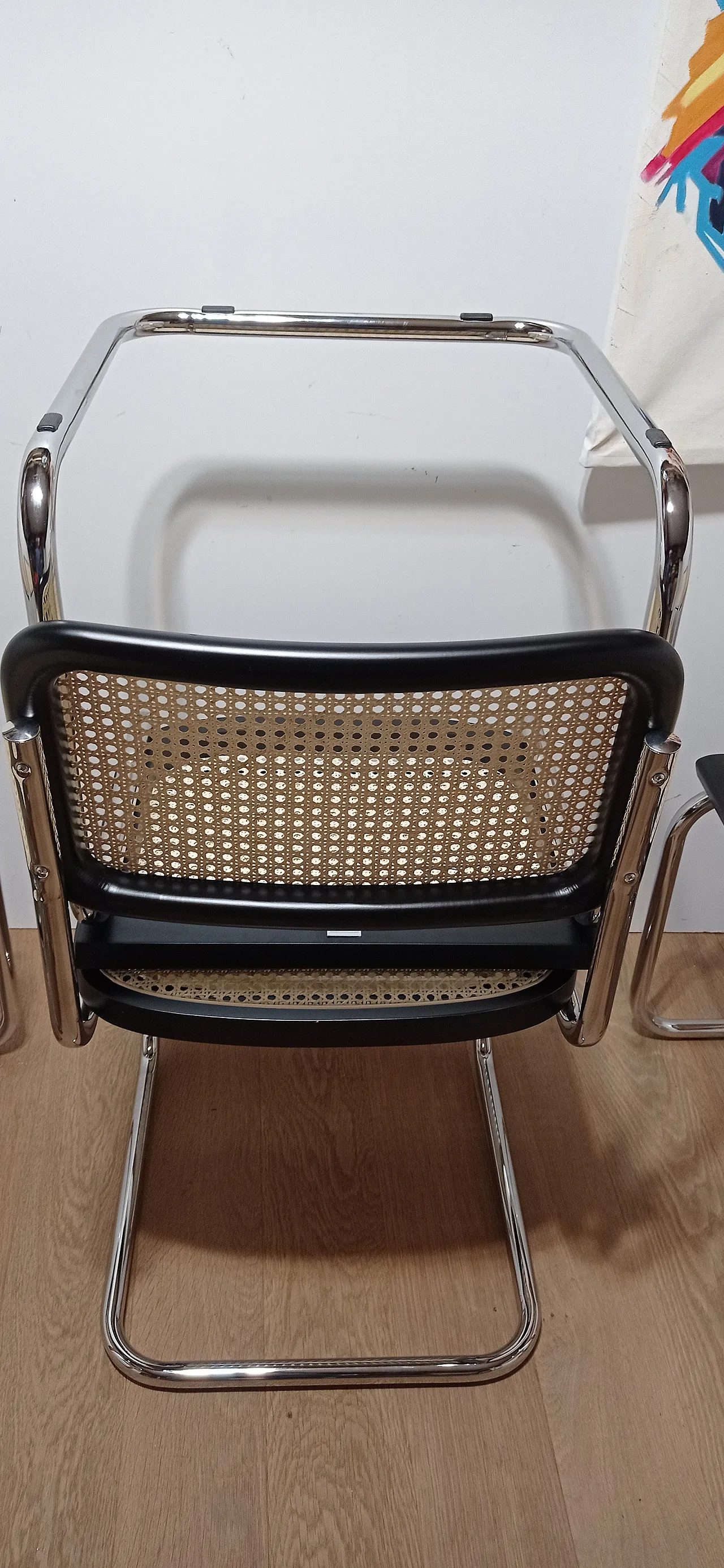 6 Cesca B32 chairs, lacquered in black MDF, 1980s 119