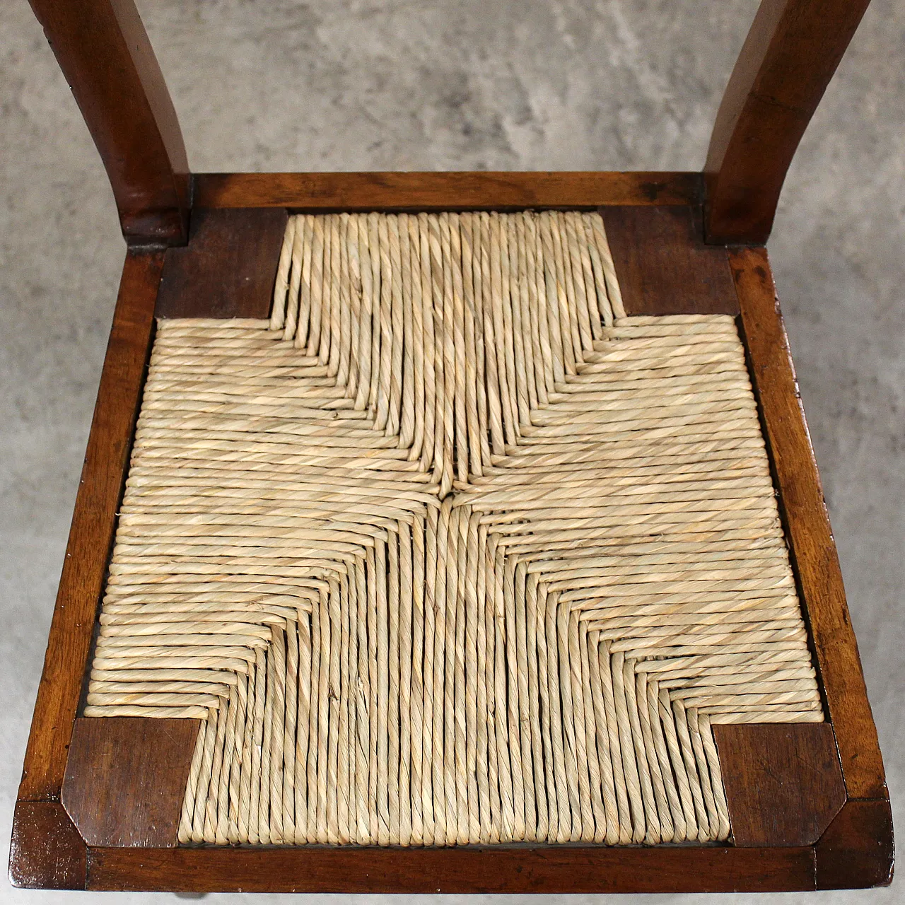 Italian inlaid walnut chair, 19th century 5