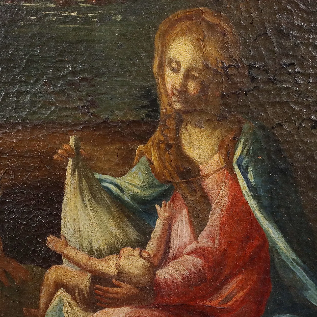 Scena sacra, olio su tela, '800 4