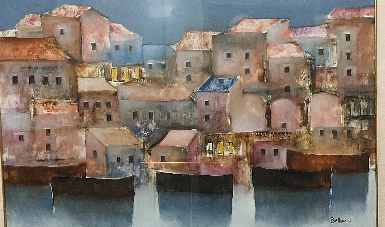 Paesaggio di Bettarini Lido, olio su tela, '900 2