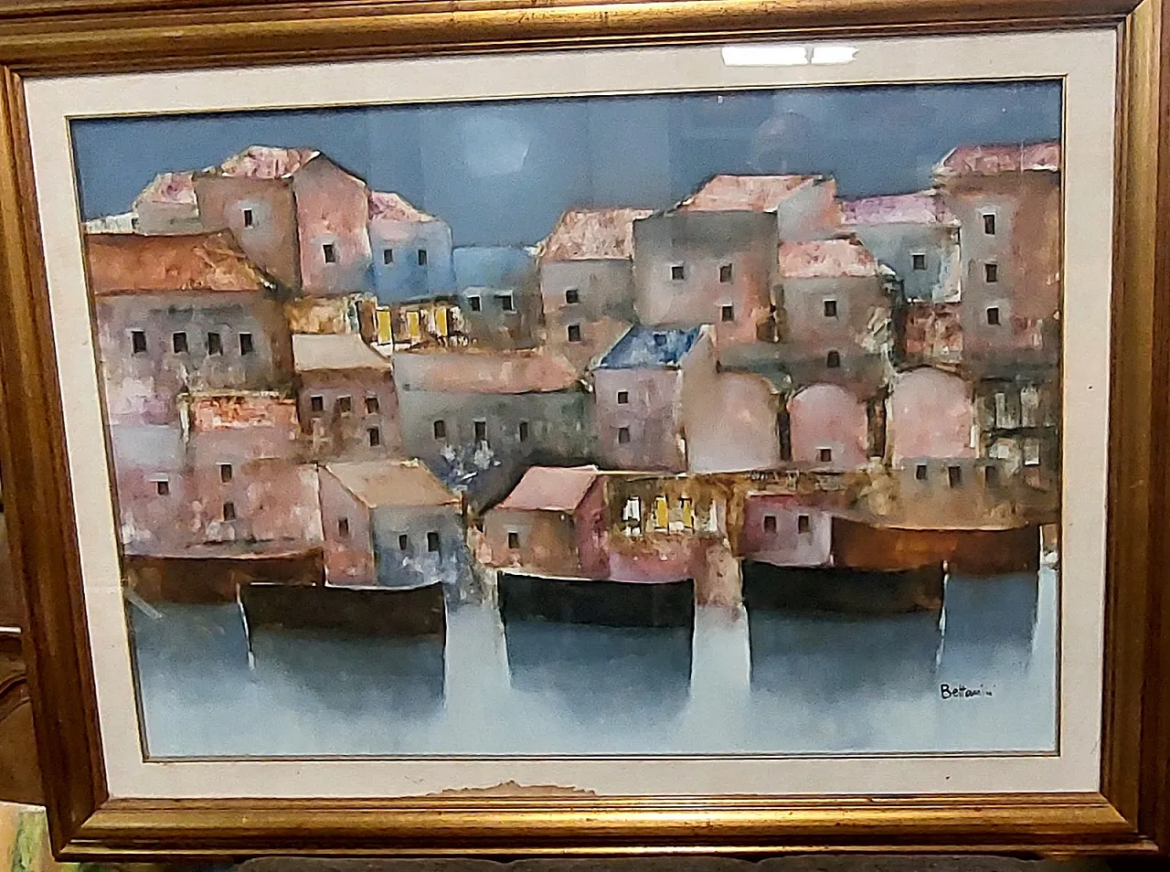 Paesaggio di Bettarini Lido, olio su tela, '900 8