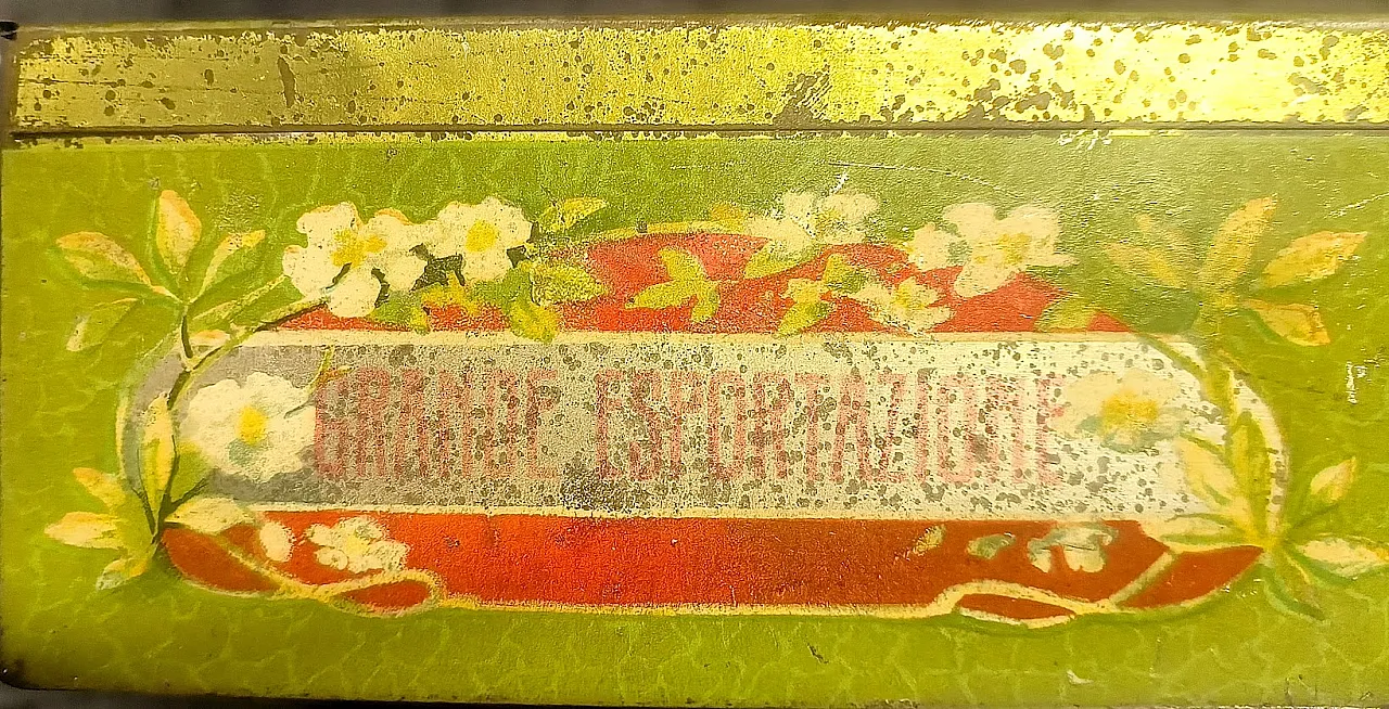 Scatola pubblicitaria in latta Biscotti Marelli, primi '900 4