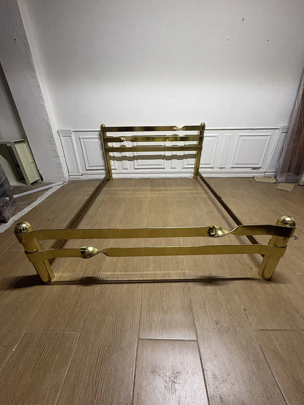 Brass bed frame, 70s 1