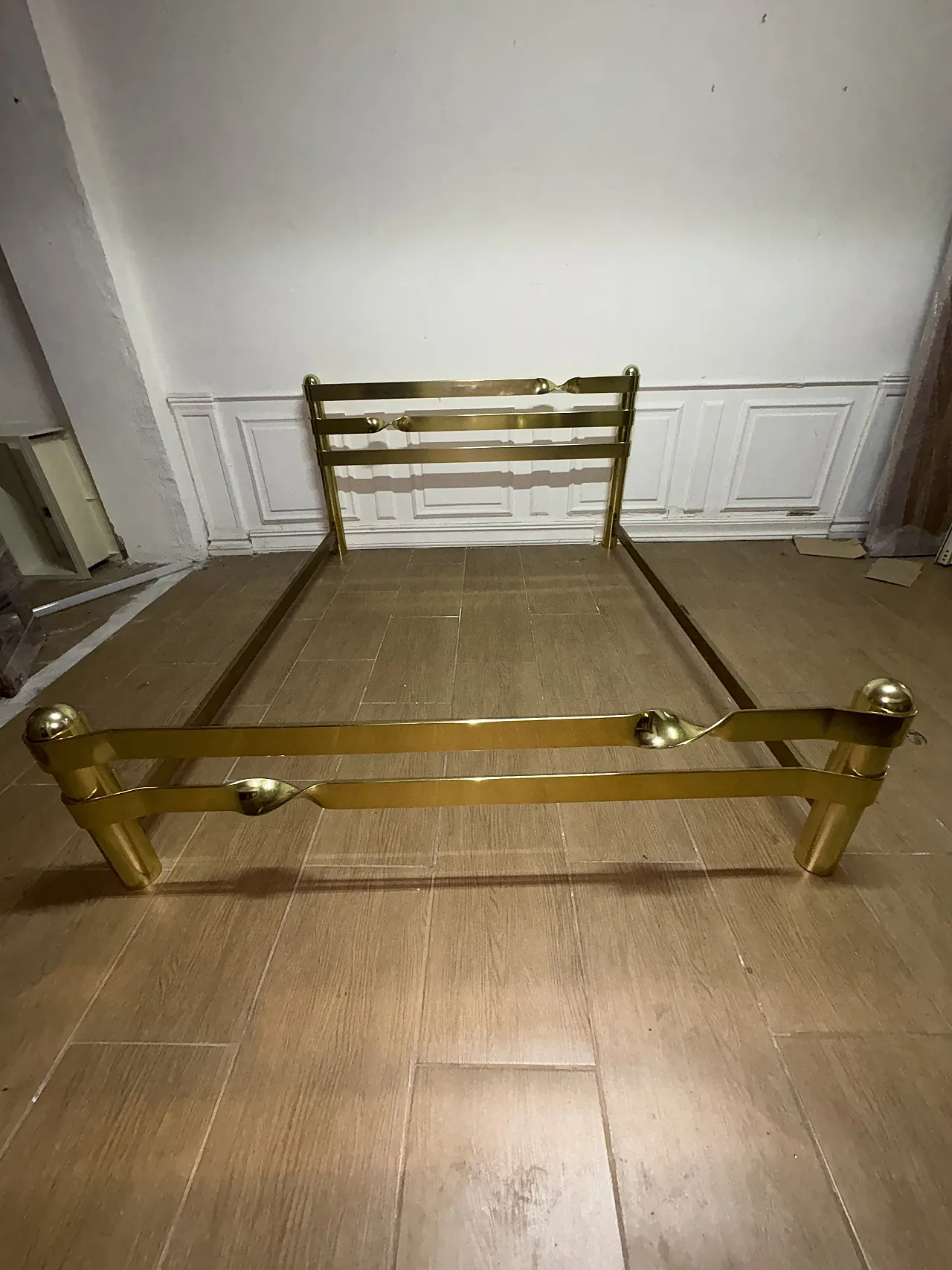 Brass bed frame, 70s 2