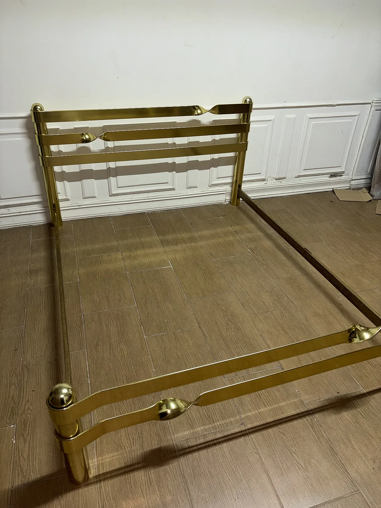 Brass bed frame, 70s 4