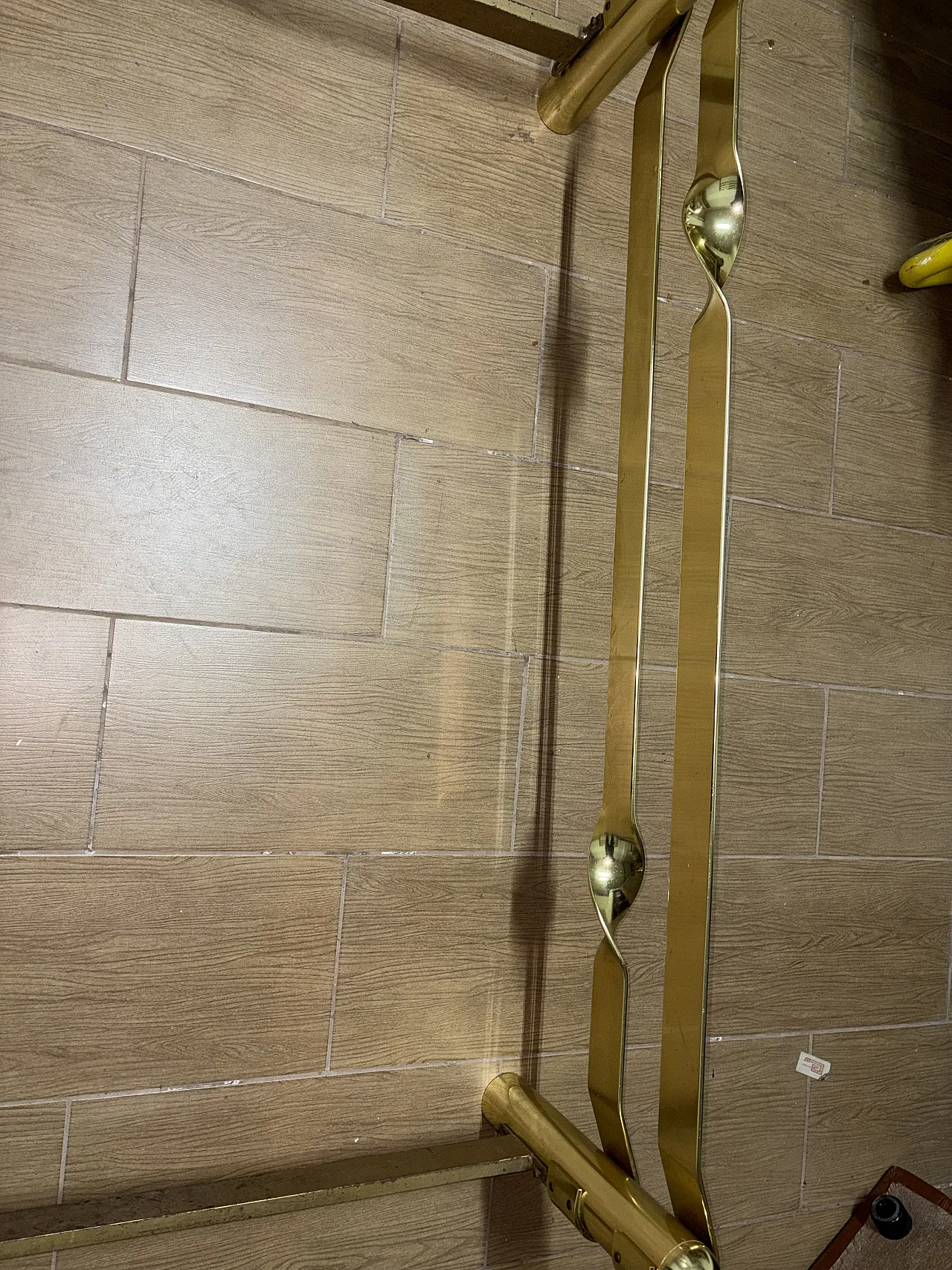 Brass bed frame, 70s 6