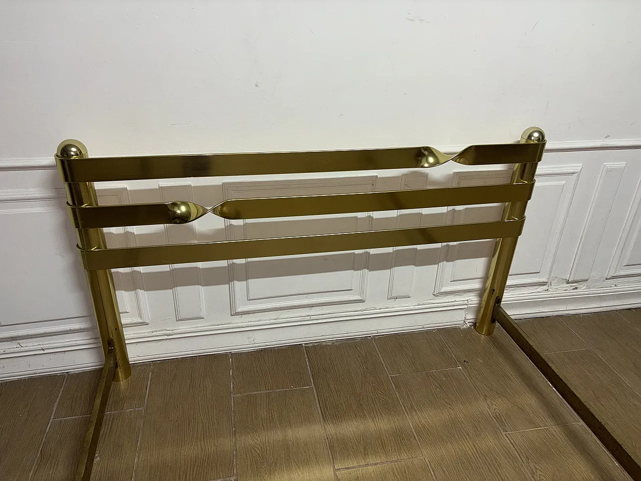 Brass bed frame, 70s 7