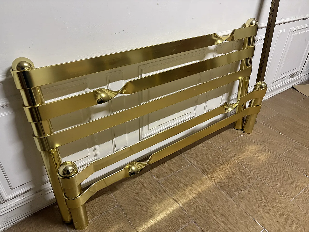Brass bed frame, 70s 11