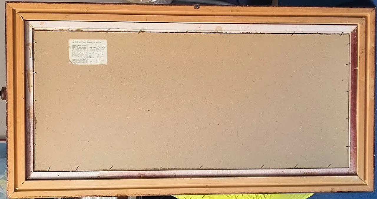 Quadro PINETA MONTE BALDO di  ITALO BIGATTI, olio su faesite, 1981 4