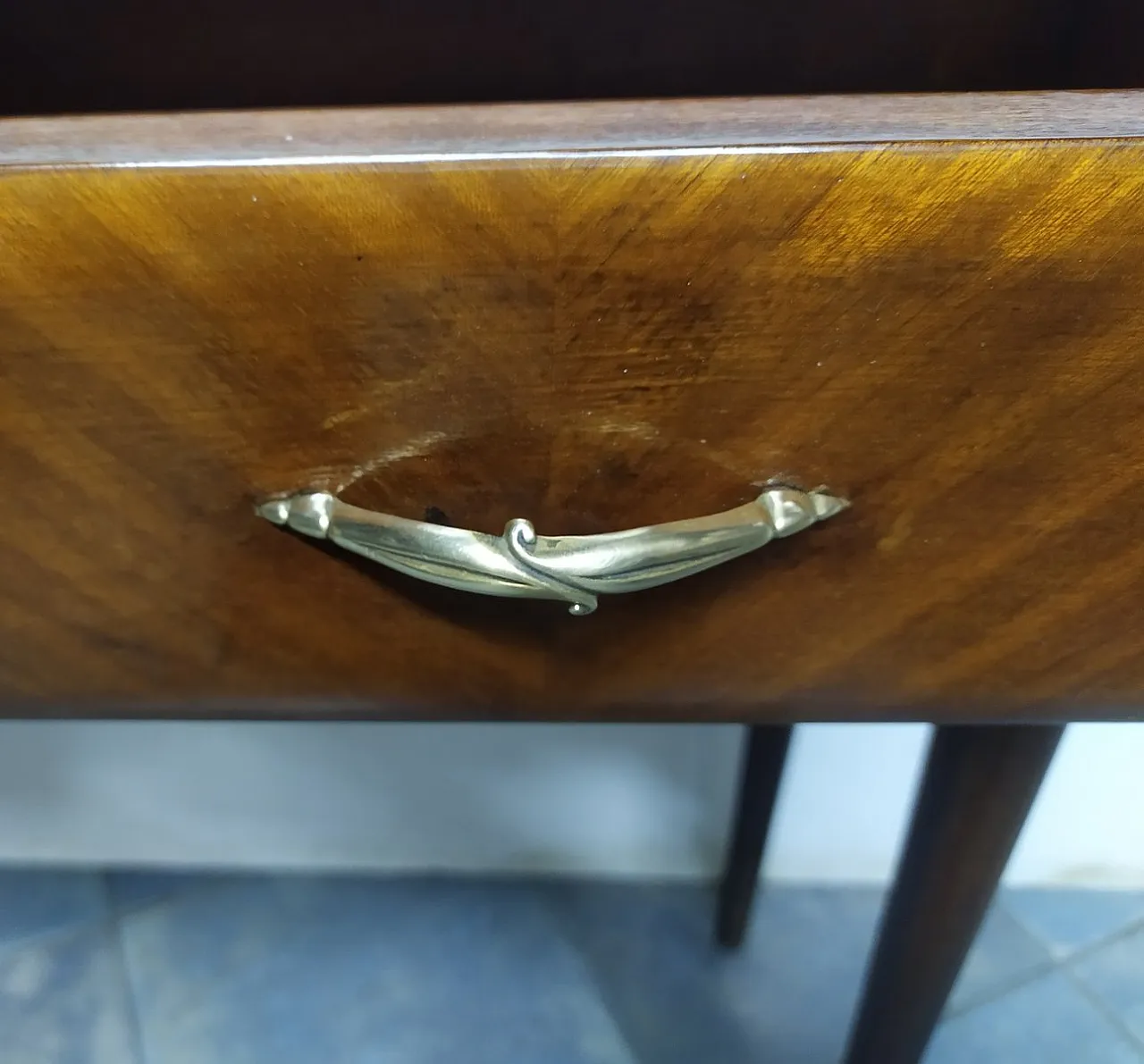 Wooden console table, 1940s 7