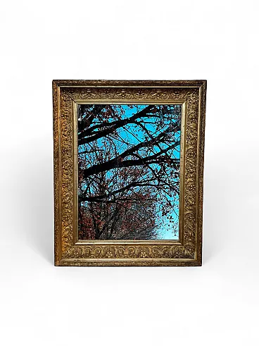 Specchiera Antica Italiana in Legno Intagliato e Dorato – Fine XIX Sec