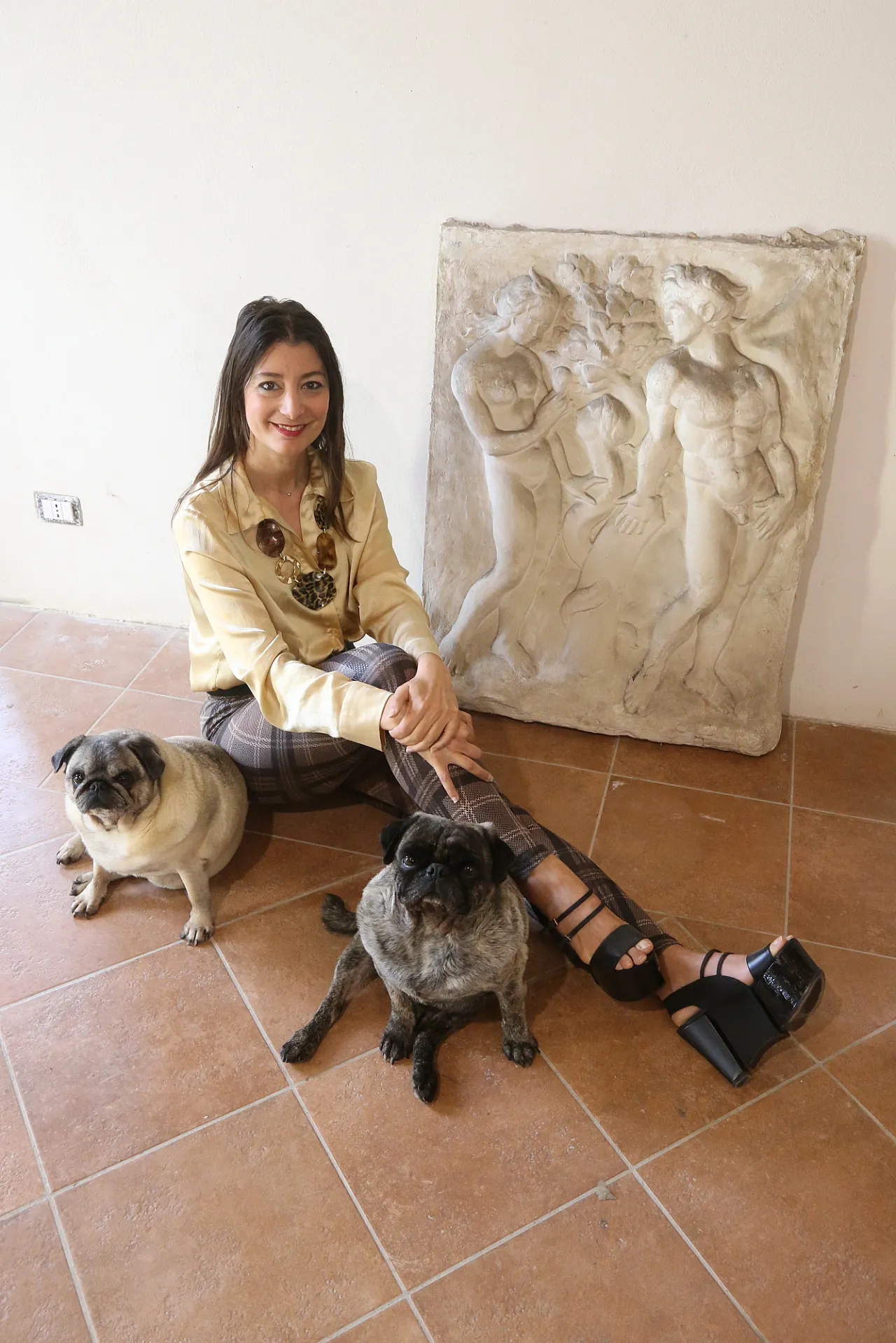 Jacopo della Quercia Original Sin, plaster cast of San Petronio, 50s 1