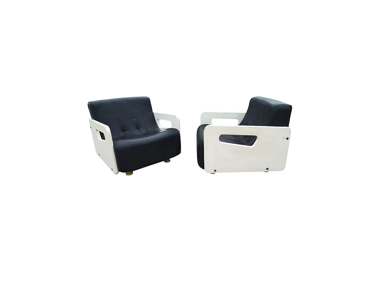 Pair of Beka Tortuga armchairs, 1960s 1