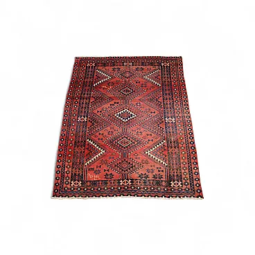 Tappeto Shiraz in lana, nodo grosso, realizzato a mano, '900