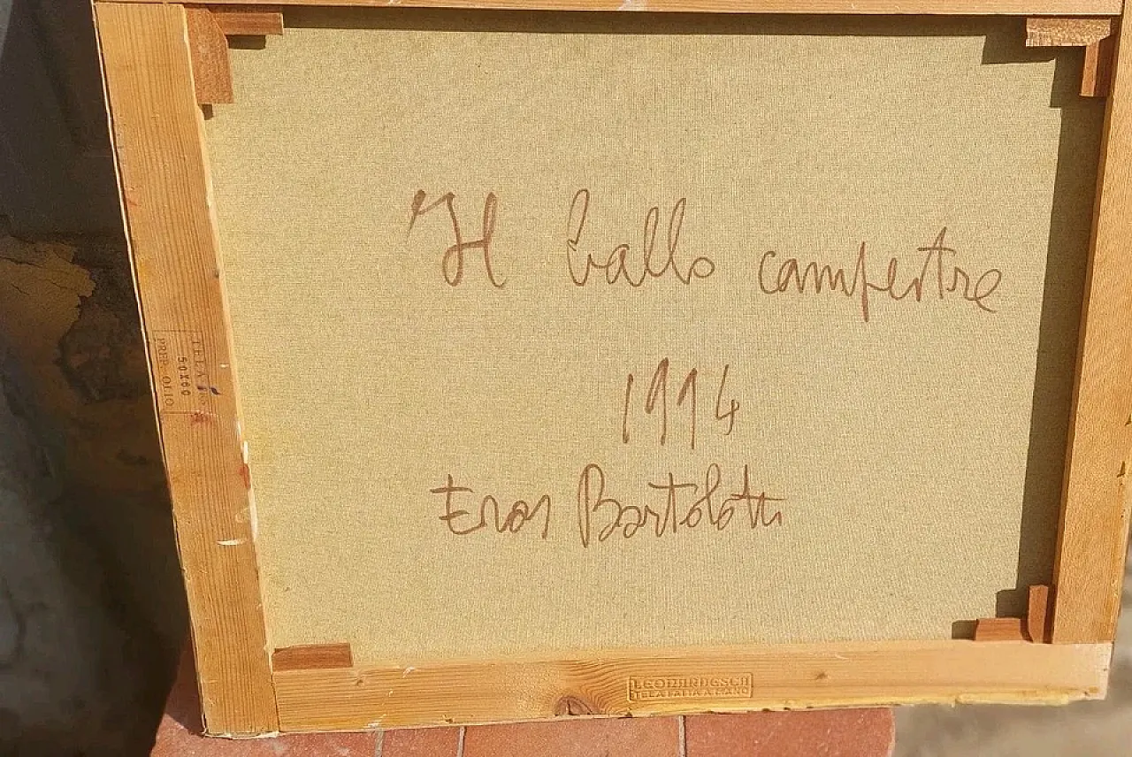 Dipinto astratto di Eros Bortolotti, olio su tela, '900 9