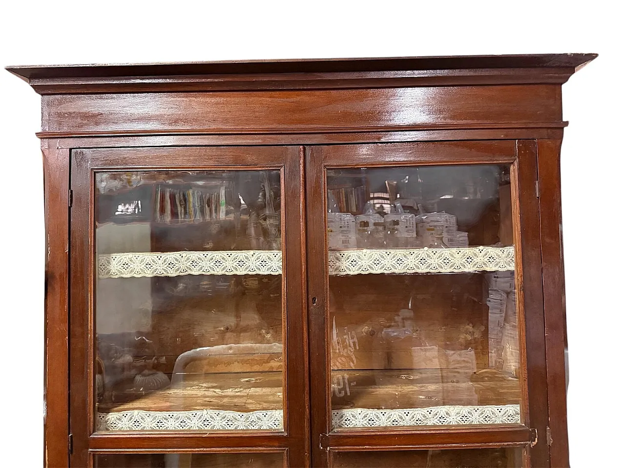 Wood and glass display case, late 19th century 3